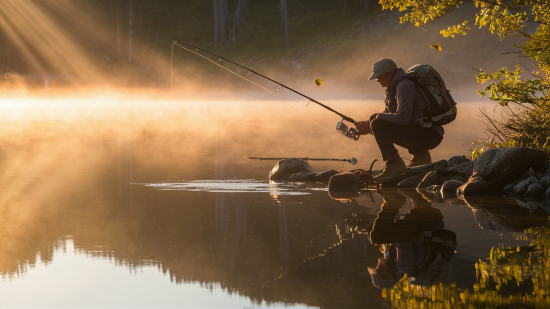 Fiahing in Jämtland Sweden