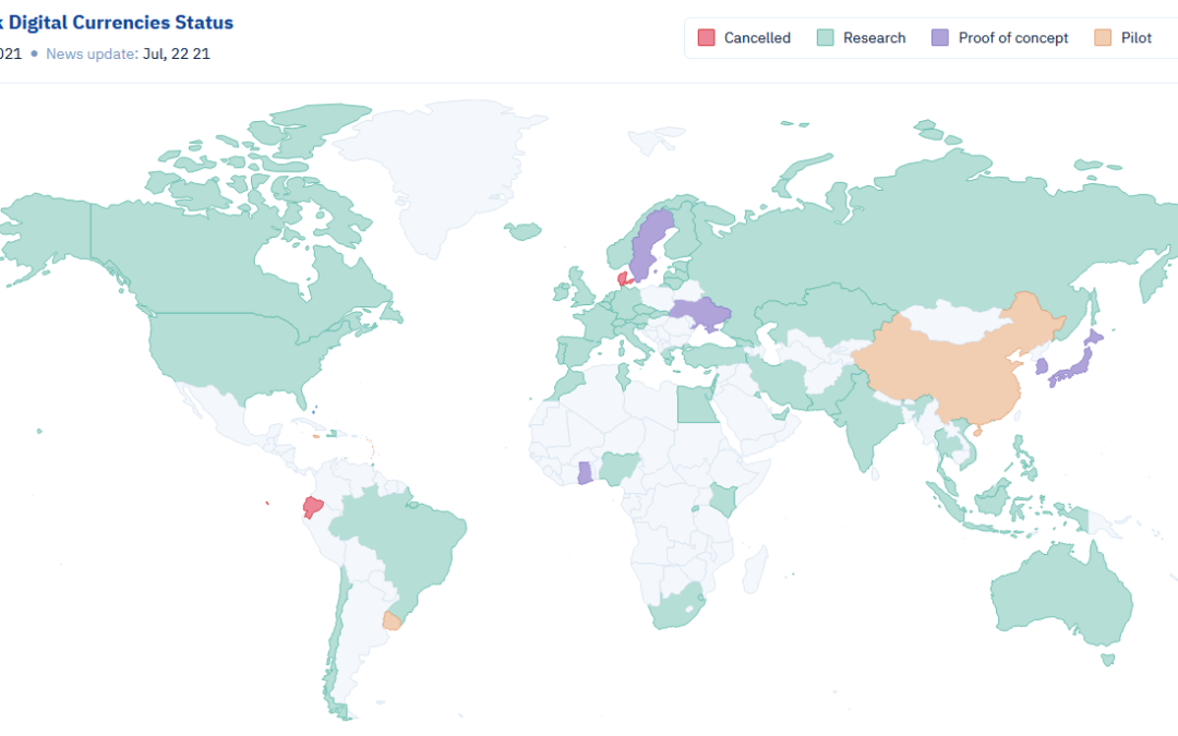 Which jurisdictions head up the retail central bank digital currency league table?