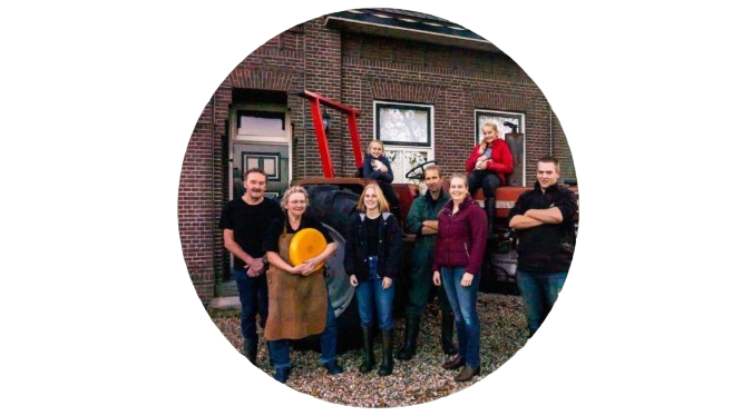 Foto familie de Jong van de Jongenhoeve. Floor de Jong