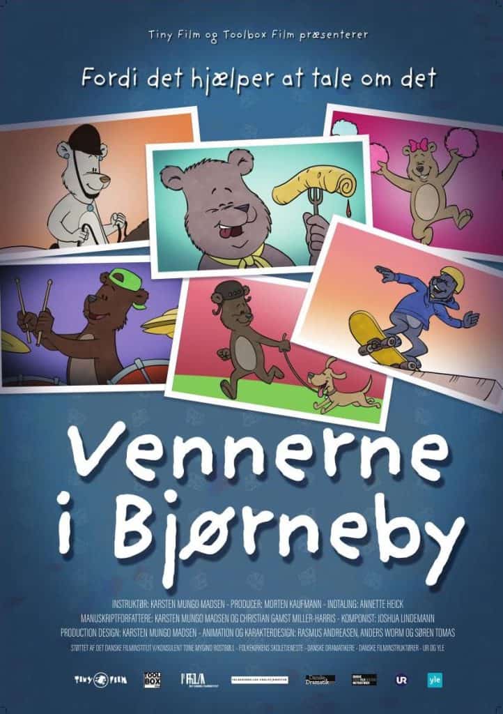 Biografplakat af animationsserien Vennerne i Bjørneby.