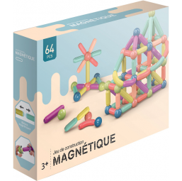 Generic Jeu de Construction de bâtons magnétiques pour enfants 64