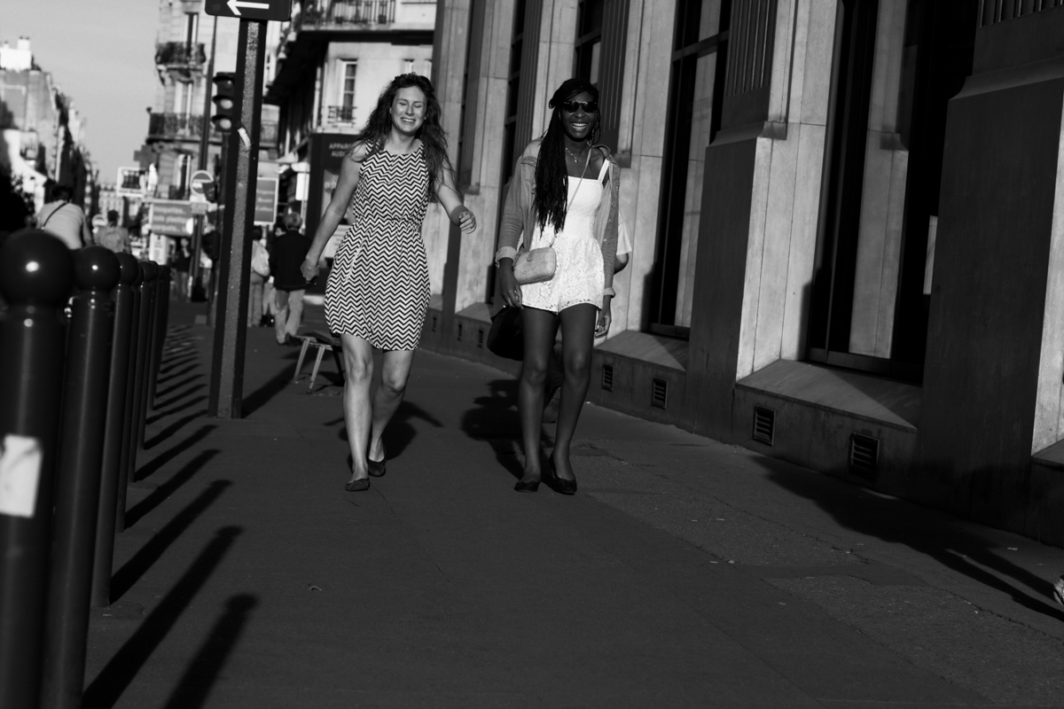 Black and White | Street Photography | Paris | Laughing