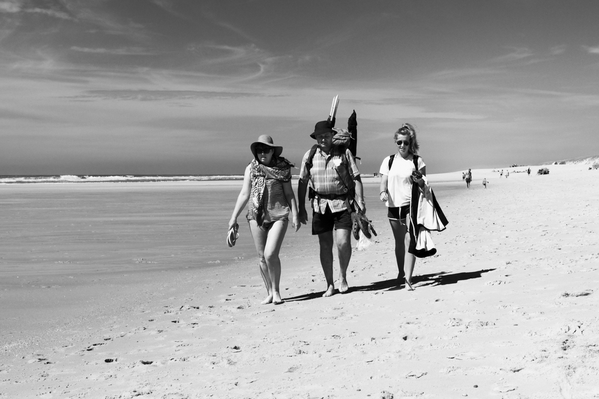 Black and White | Street Photography | Cap Ferret | Family