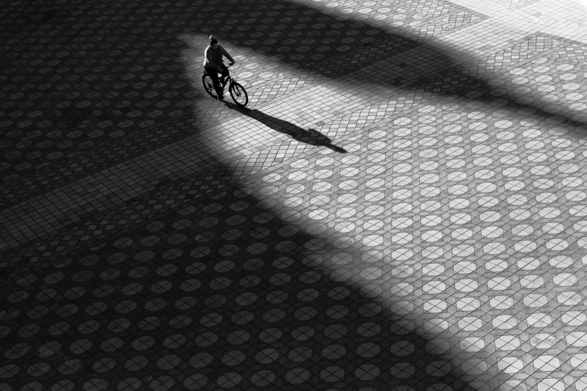 Black and White | Street Photography | Spain | Cycling