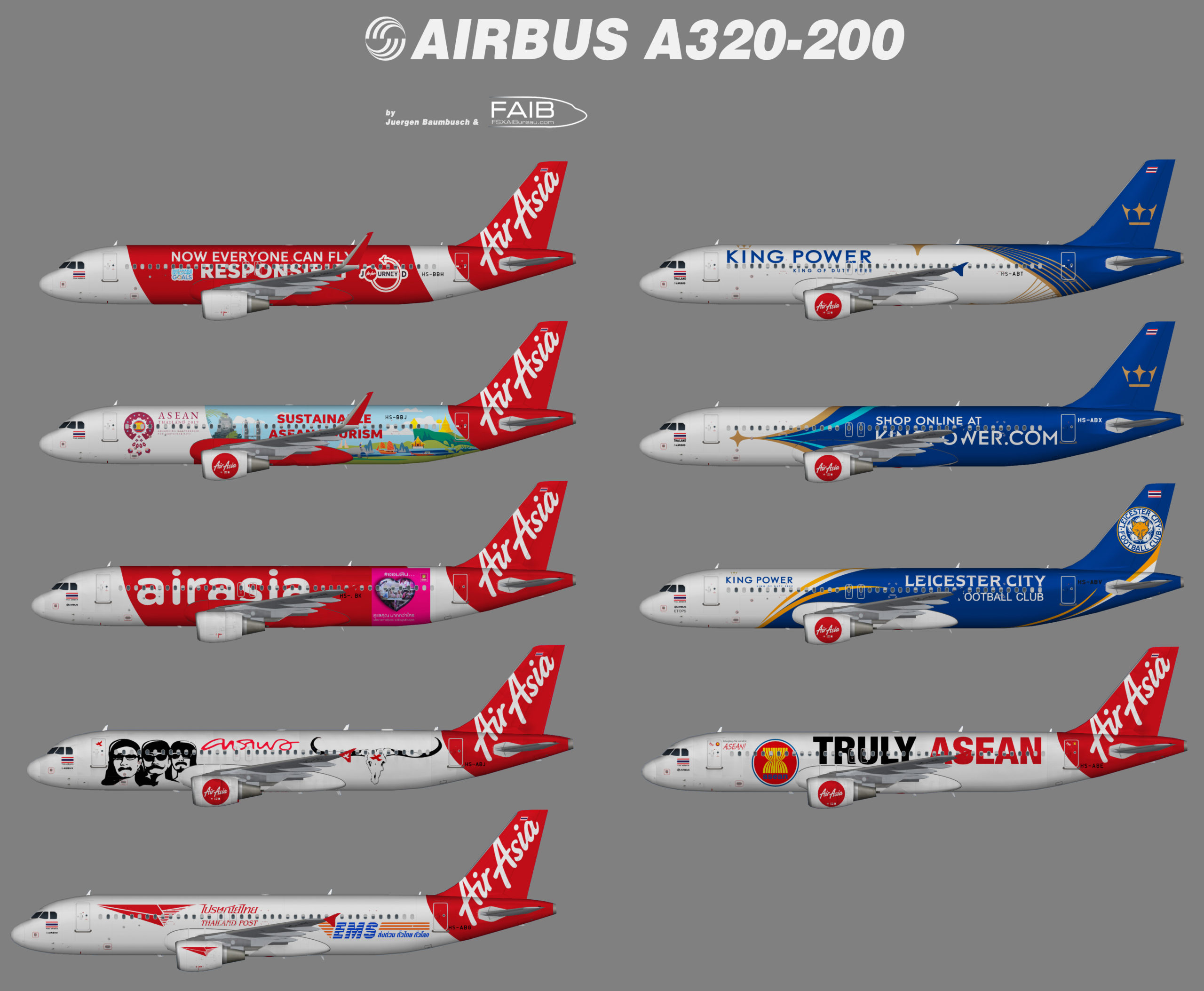 Thai AirAsia Airbus A320-200 Specials