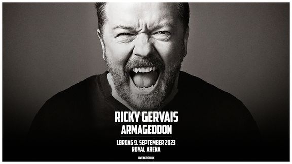 Ricky Gervais kommer til Danmark med sit nye show