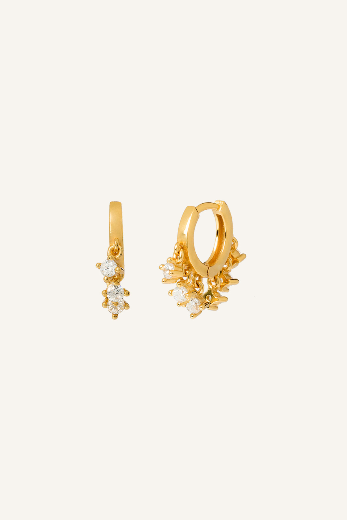 Mini earrings gold Clearance
