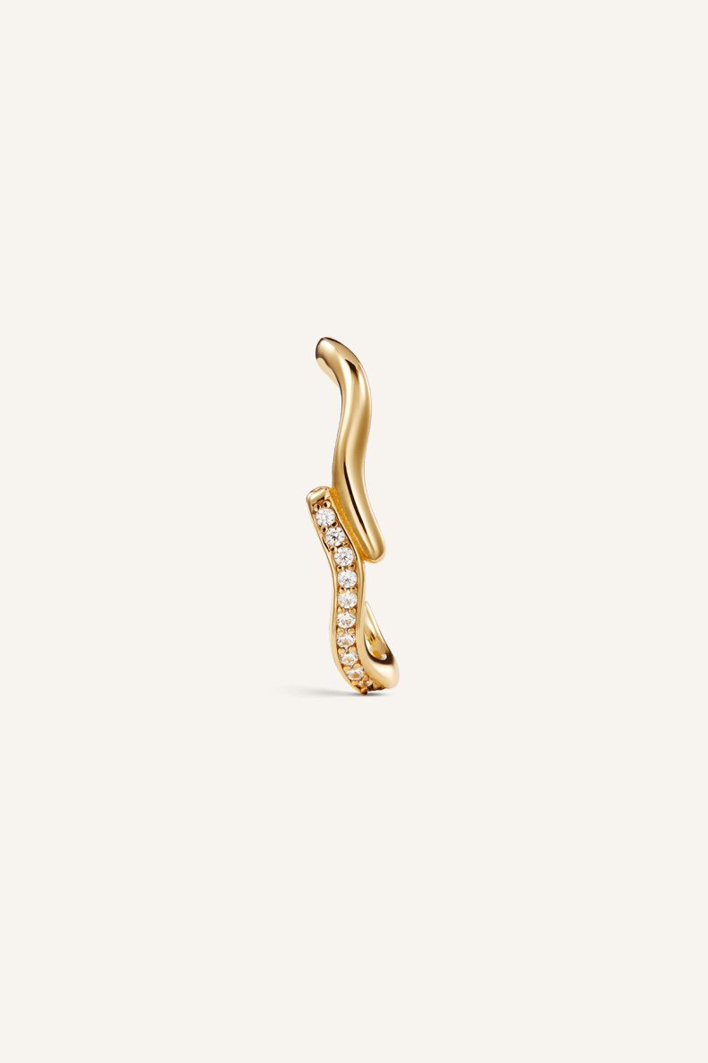 Aleyole Flex Gold Earring at Julia Rouge