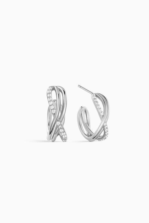 Aleyole Meld Silver Earrings at Julia Rouge