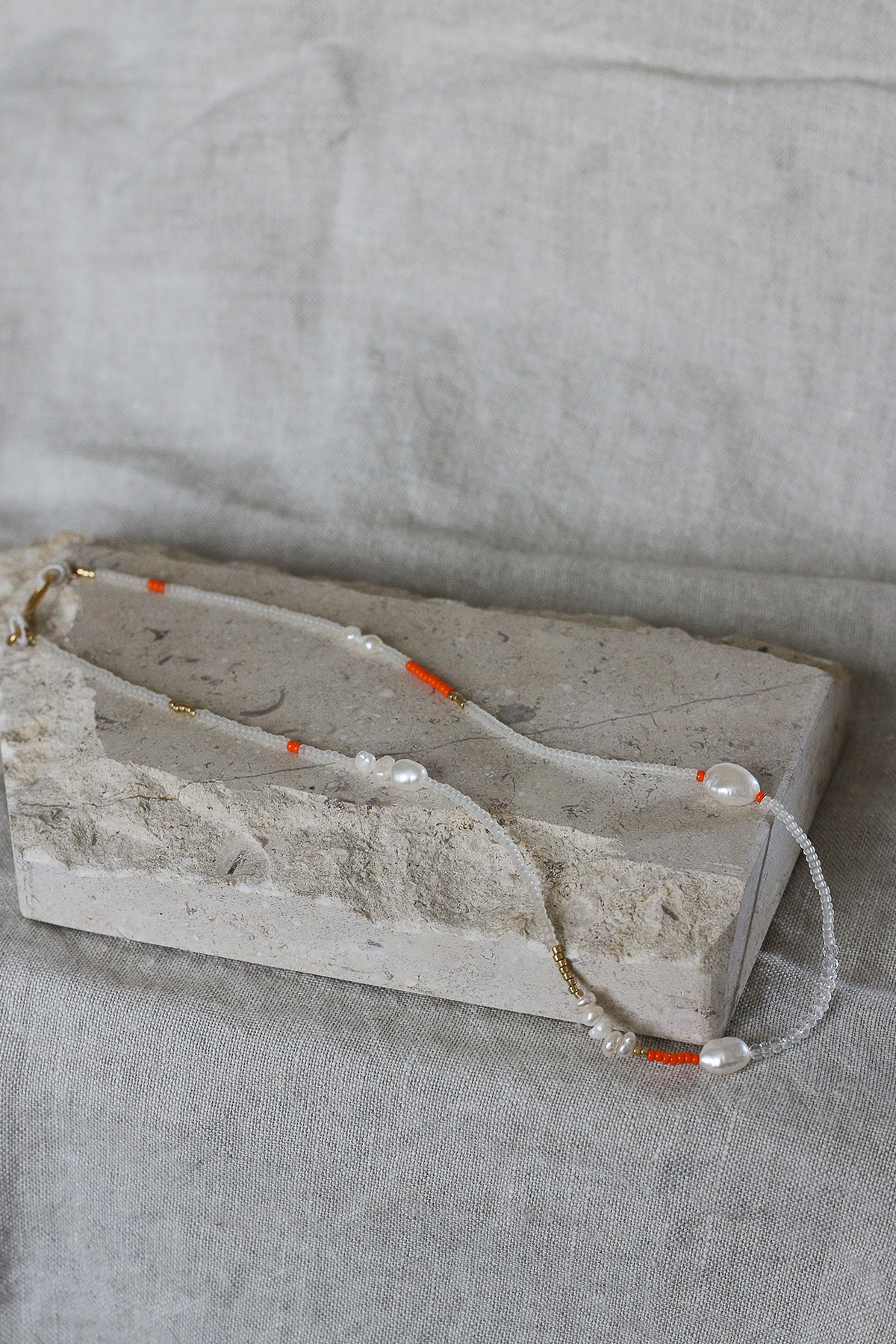 Pebble and Loop Maji Necklace at Julia Rouge