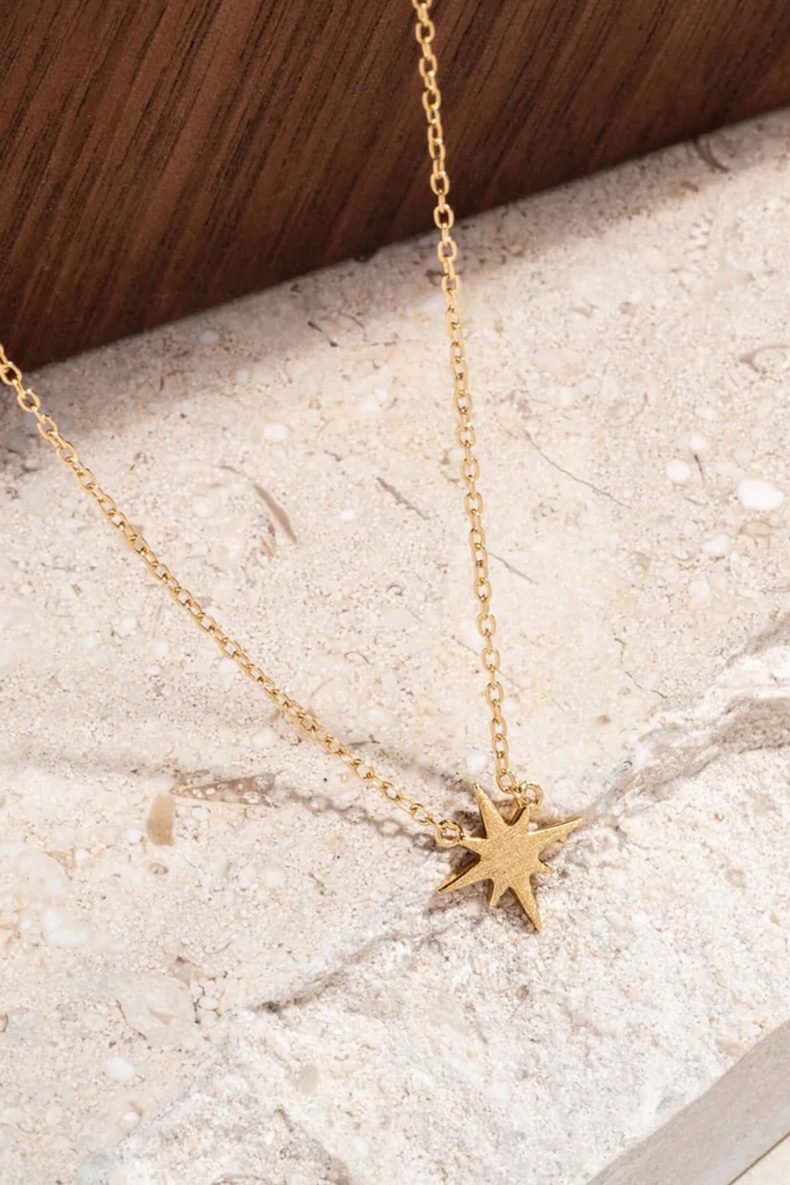 North Star Necklace Double Layered Gold Chain Necklace Polaris Star  Constellation Necklace gold North Star pole Star-double Strand - Etsy