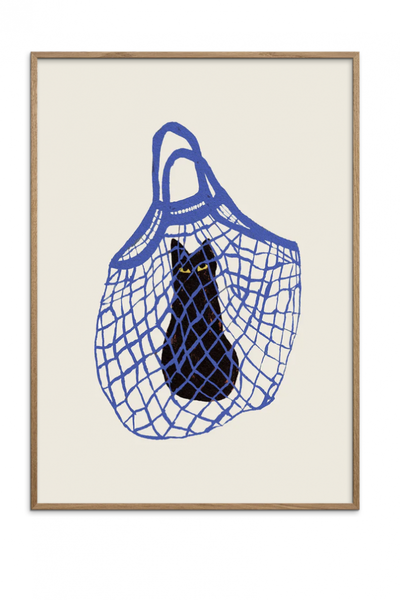 cats in the bag art print