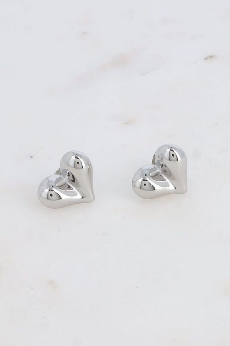 bohm paris domed heart earrings