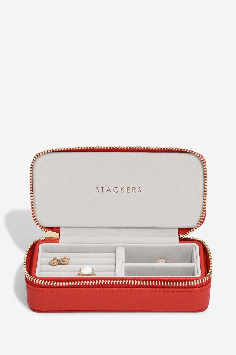 stackers red medium jewellery box