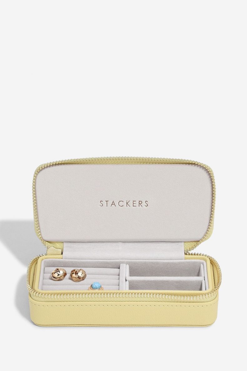 stackers yellow medium jewellery box