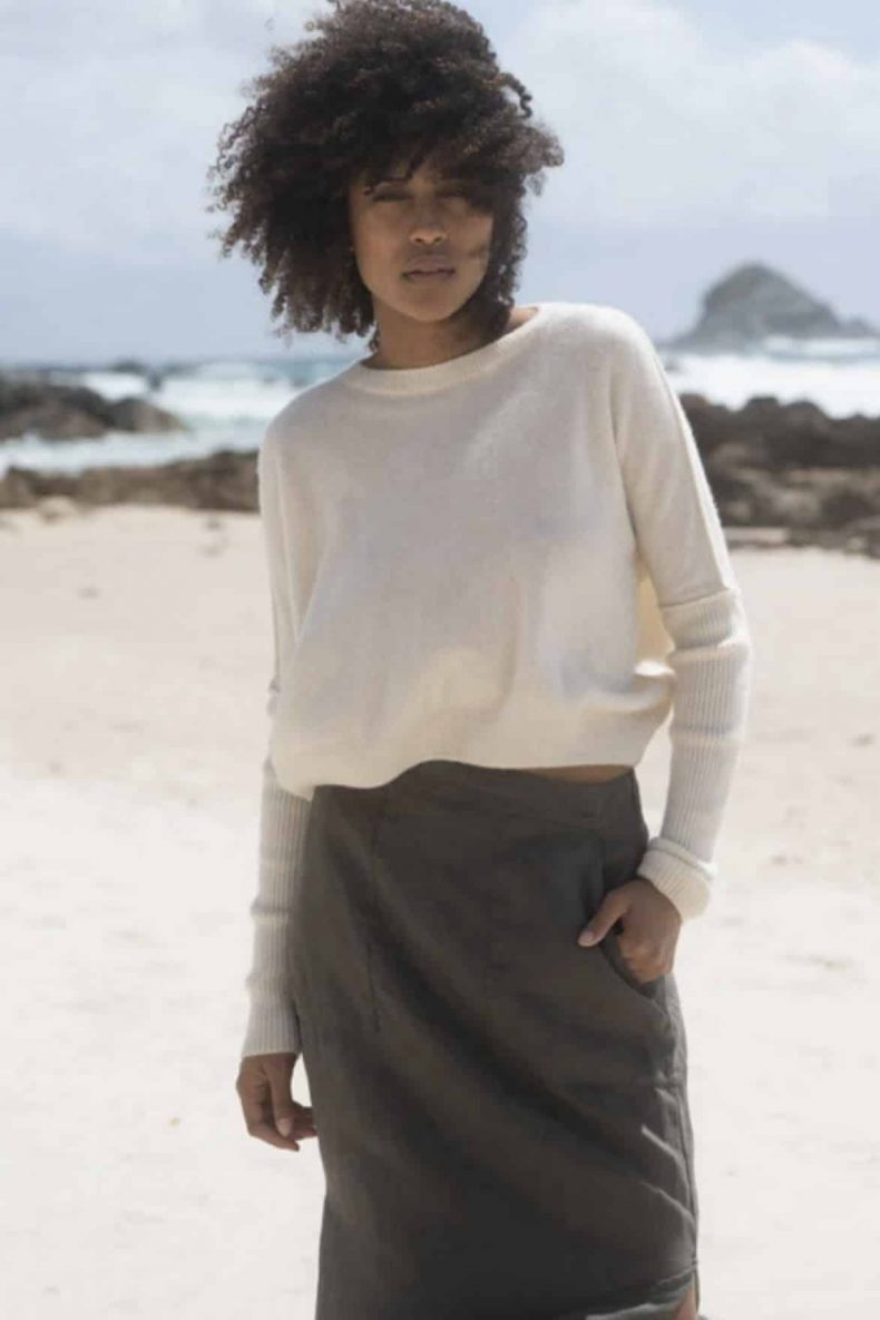 Lilly Pilly Miri Cashmere Knit in Ivory
