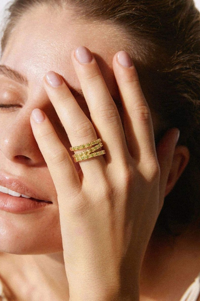 Agapée Amalia Green Ring
