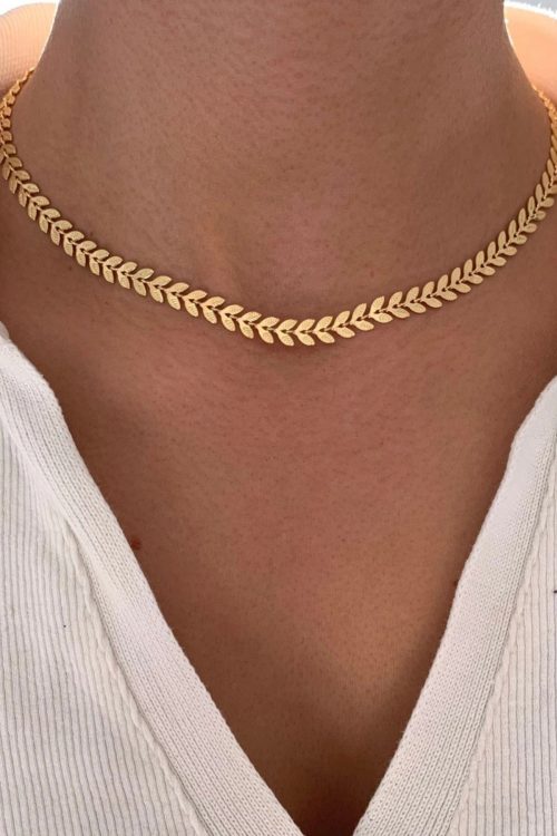 golden choker chain