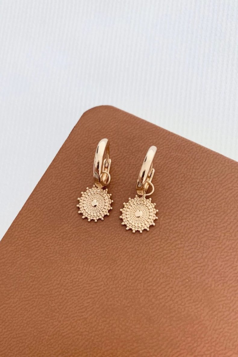 vc sun pendant earrings
