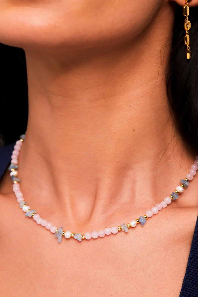 Estella Bartlett Pink Gem Necklace