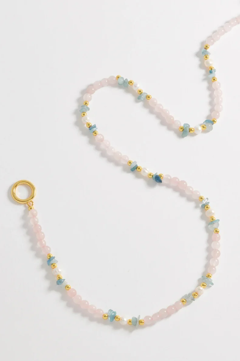 Estella Bartlett Pink Gem Necklace