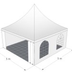 Pagodetent 5x5m