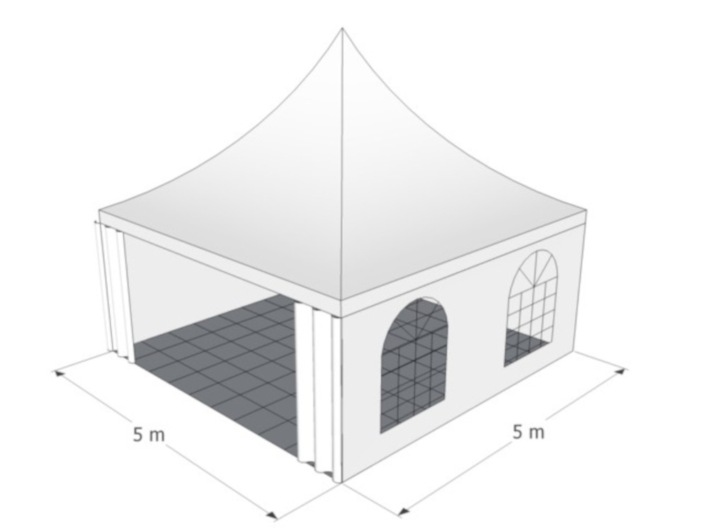 Pagodetent 5x5m