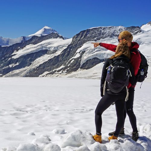 jungfraujoch - top of europe with aletschhorn