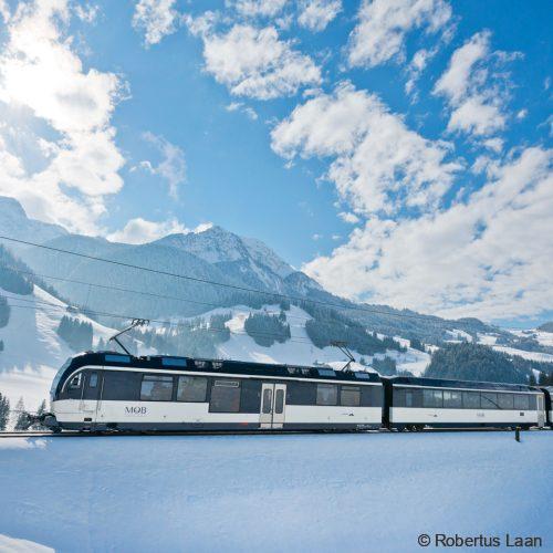 The GoldenPass Line in winter