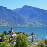 Spiez castle and the beautiful bay area