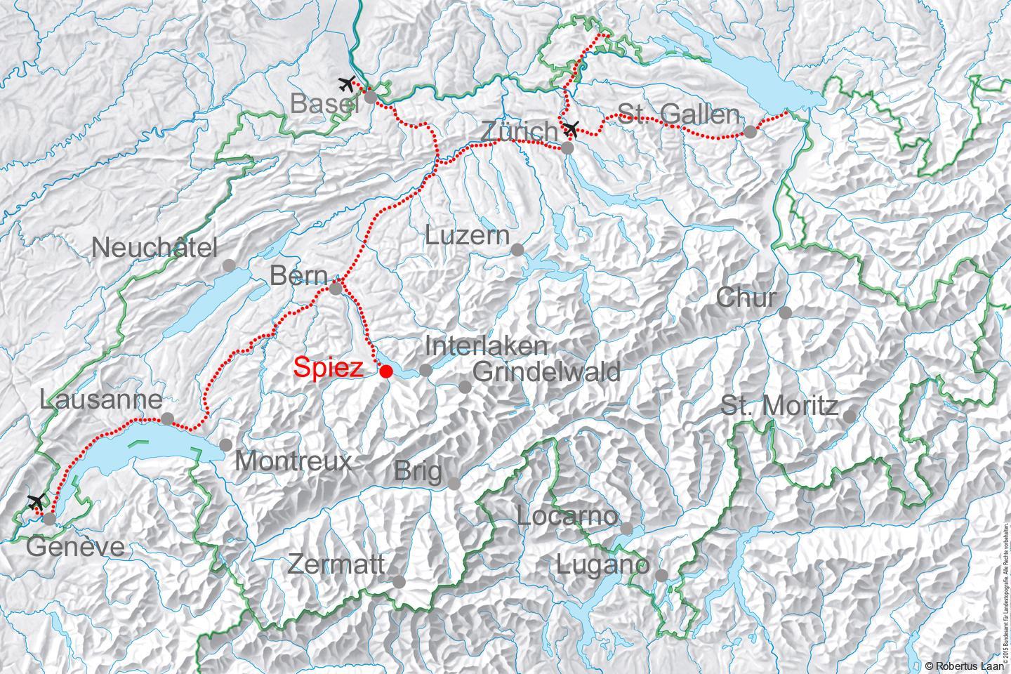 map for Spiez Exclusive