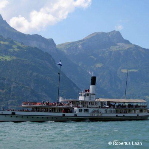 paddle steamer Schiller on Lake Lucerne