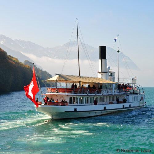 Paddle steamer DS Schiller on Lake Lucerne