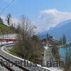 The Golden Pass Line and the church of Brienz