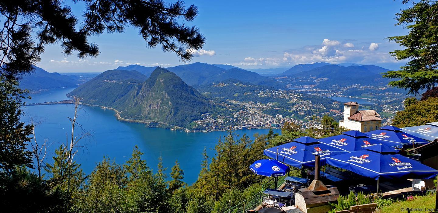 Lakes and mountains in southern Switzerland