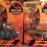 Jurassic Park Dinosaurs: Triceratops and Velociraptor