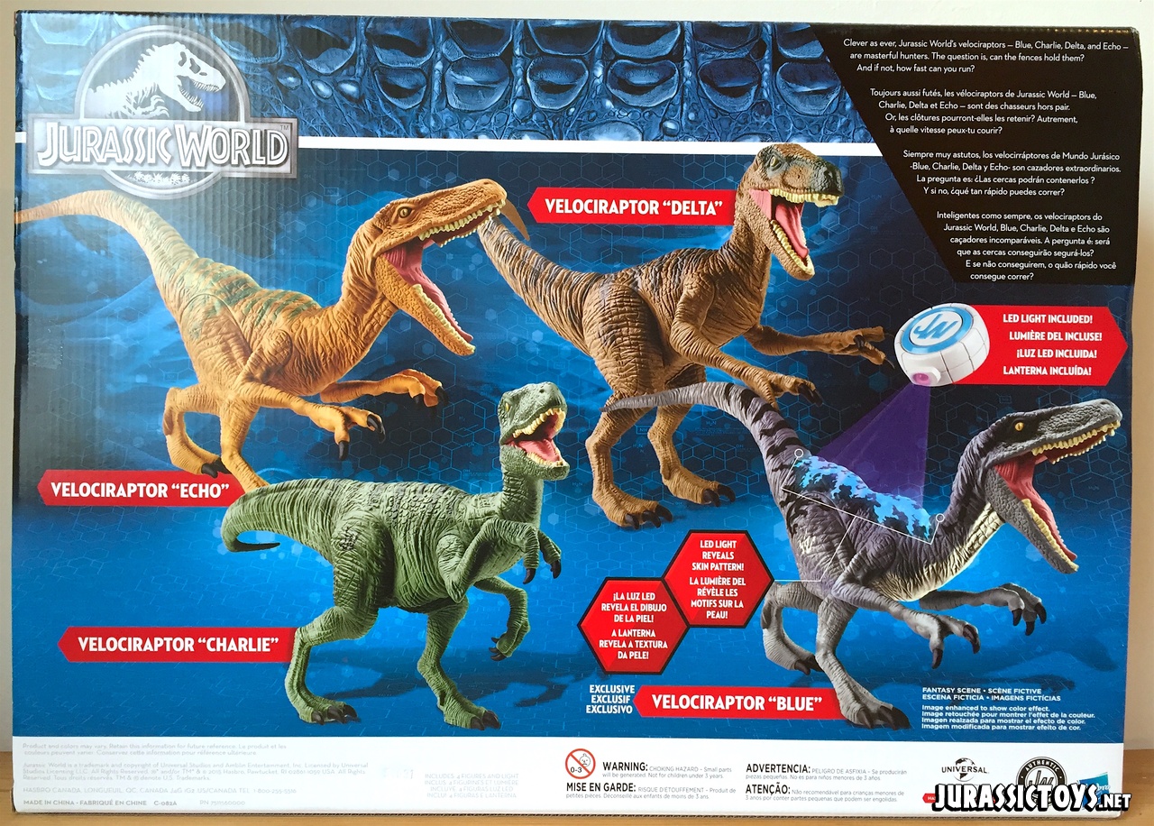 Jurassic World Velociraptor 4 Pack Jurassic Toys 0396