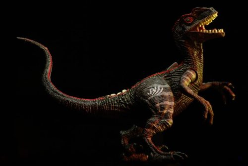 Night Velociraptor from Hasbro Jurassic Park III