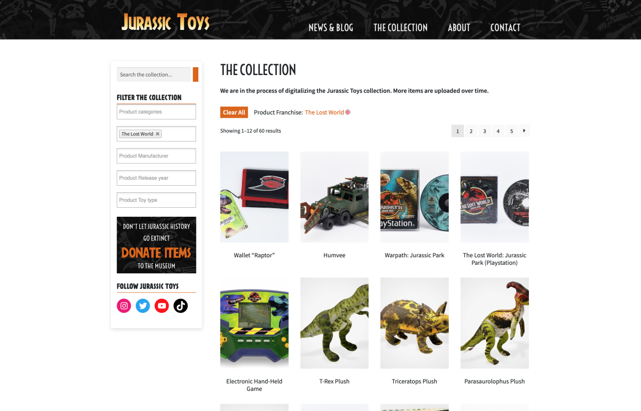 Celebrating The 25th Anniversary Of The Lost World Jurassic Toys