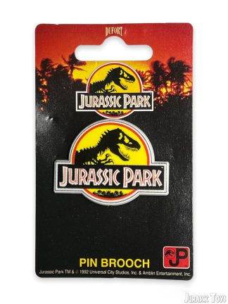 Pin brooch Jurassic Park logo