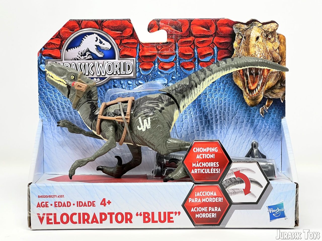 Basher & Biters Velociraptor “Blue” | Jurassic Toys