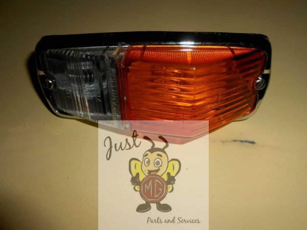 BHA 4966 - LUCAS Complete Side Light Indicator Lamp Assembly All Chrome Bumper Cars