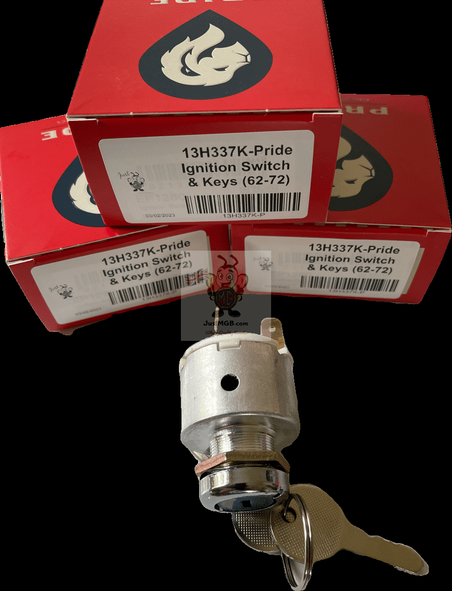 13H337 (31973K) MGB Ignition Switch Complete with Keys Pride