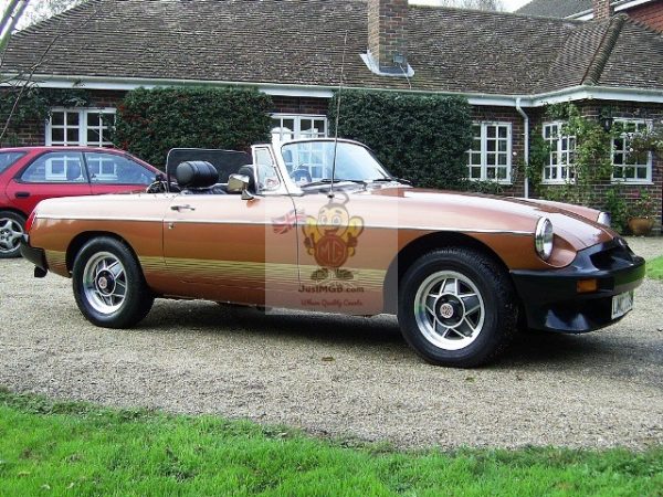 MGB Roadster (U.K.) Limited Edition Gold Decal Set BHH2697S - 5 Year Warranty