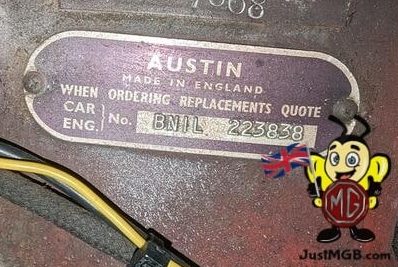 Austin Healey Stamped Chassis Plates - Now available in the OEM Font