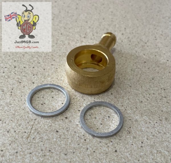 BHH1940 - MGB/MGC/GTV8 Fuel Pump Brass Banjo Kit - (Fits AZX1307 + Hardi9912)