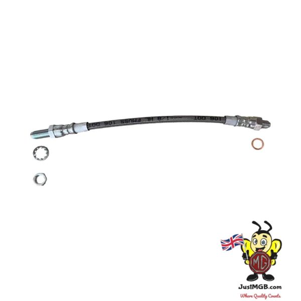 GBH159SS - Rear Axle Stainless Brake Flexi Hose all MGB/GT/V8 all Years