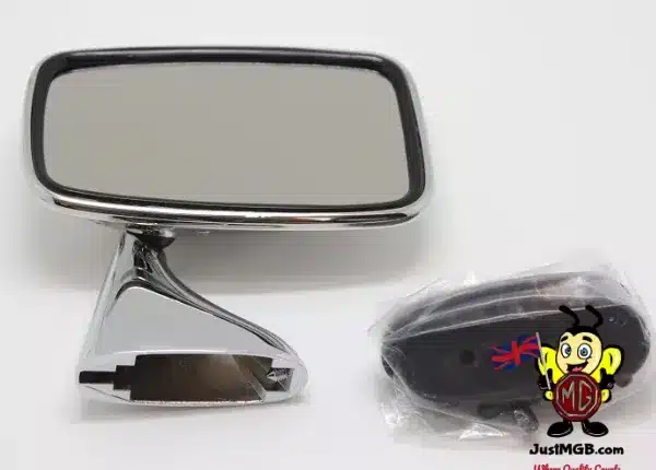 GAM215 - GAM213 MGB/C/GT/V8 RH Door Mirror Stainless - CMR38 JLM9512