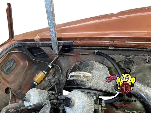 FFK4 (FTF4) HIF4 Carb E10 Fuel Filter/Pipe Kit  - All UK RB MGB 1974-80 Fuel Feed Via engine Bay Filter