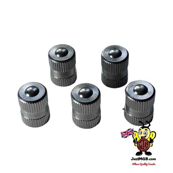 Quality Classic (OEM Look) Brass Plated Tyre Valve Caps (Quantity 5)